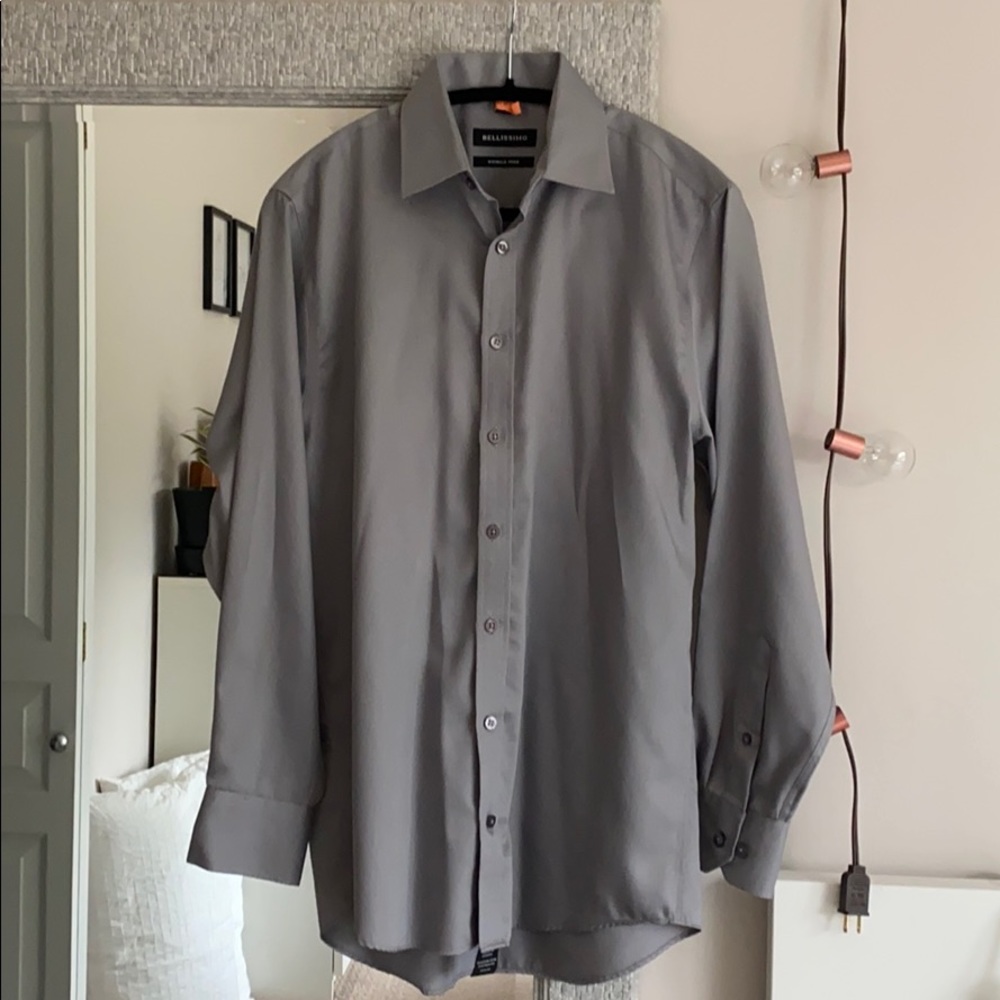 Bellissimo Grey Dress Shirt